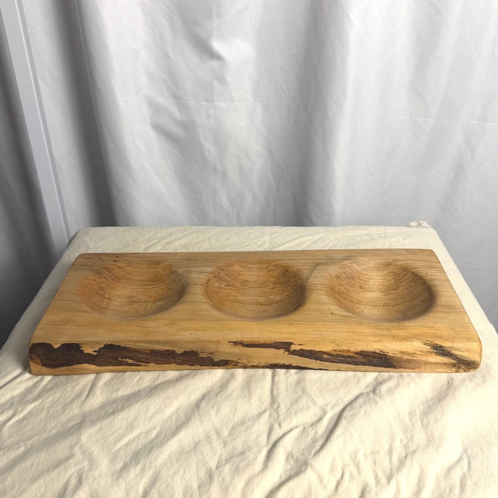 Handmade Stinson Studios Live Edge Ambrosia Maple Serving Board Charcuterie Gift